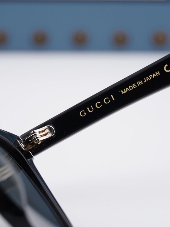 Gucci GG1001SK 001 Women Square Sunglasses - Black / Grey